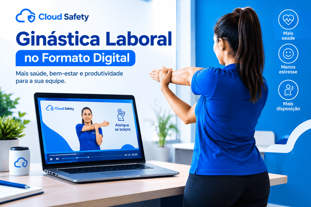Ginástica laboral no formato digital: mais saúde, bem-estar e produtividade para a sua equipe